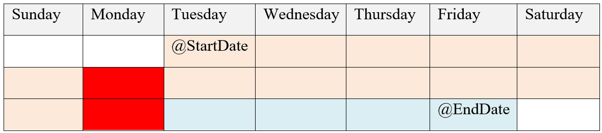 A close-up of a calendar
Description automatically generated